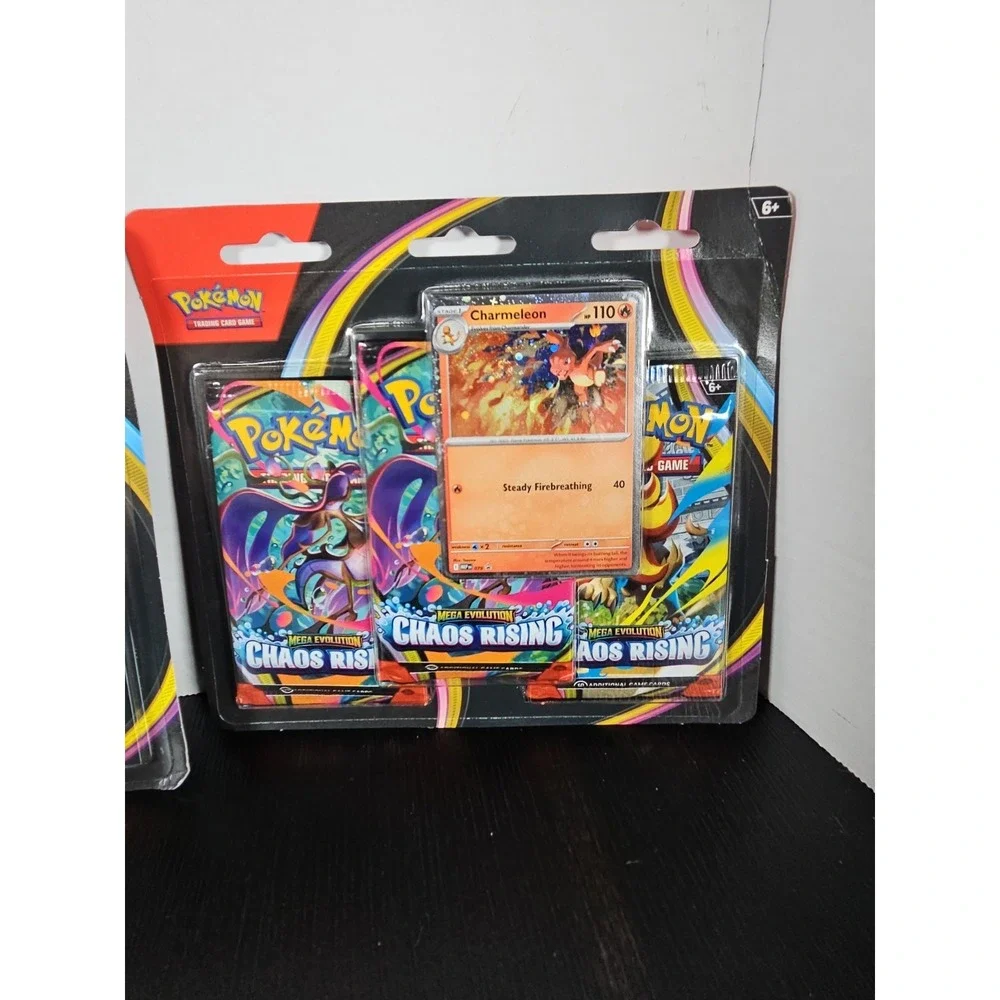 (3) X Charmeleon Promo 3-Packs Blister Chaos Rising Mega Evolution Pokemon TCG
